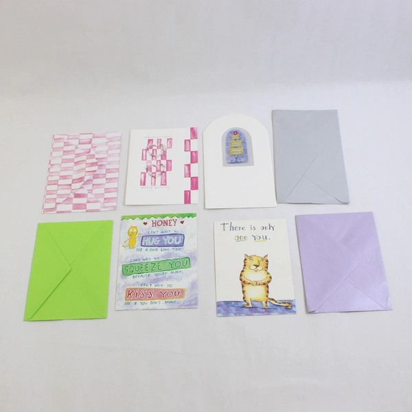 Lot of 12 Valentine's Day and Anniversary Greeting Cards with Envelopes