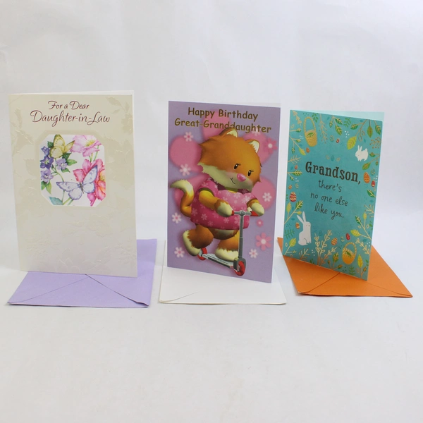 Lot of 8 Greeting Cards Various Occasions and Recipients