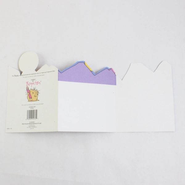 Vintage Boynton Tri-Fold Birthday Greeting Card Desert Coyote Illustration