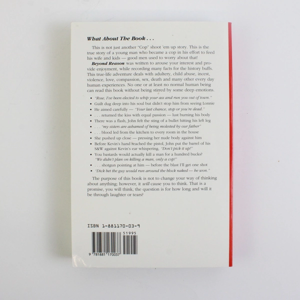 Beyond Reason by John R Rose 1993 Paperback Based On A True Story