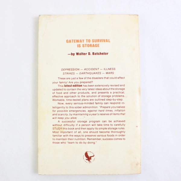 Vintage Gateway to Survival is Storage by Walter D Batchelor 1974 Paperback