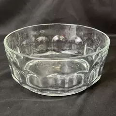 Arcoroc Britannia Thumbprint Glass Salad Bowl 8.75 Inch