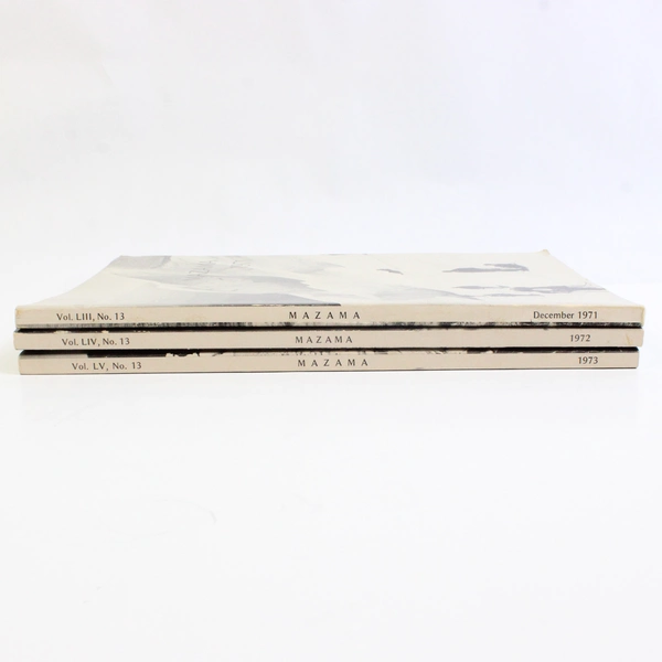 Vintage Lot of 3 Mazama Magazines 1971 1972 1973 For Climbing Enthusiasts