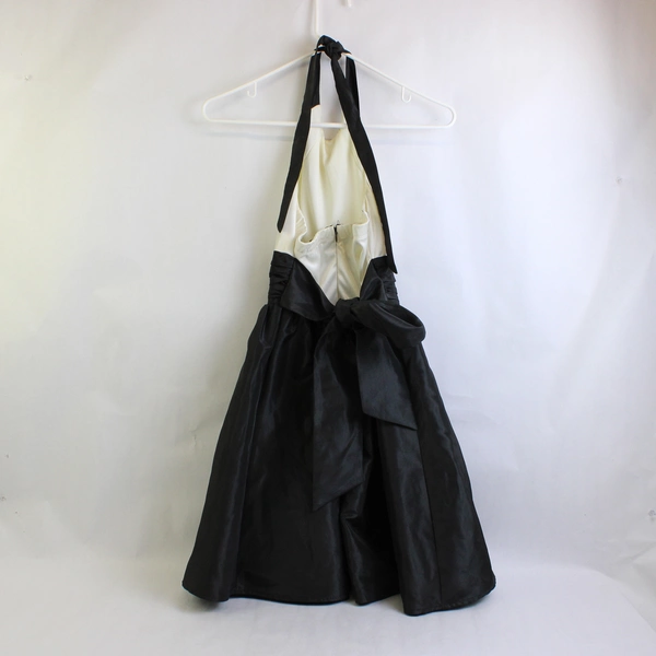 Trixxi Black and White Halter Dress Juniors' Size 5 Formal Wear