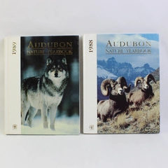 Lot of 2 Audubon Nature Yearbooks 1988 & 1989 Hardcover Grolier Books