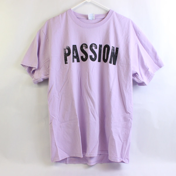 Lot of 2 Port & Company HumanGood Lavender Purple Cotton T-Shirts Adult Large