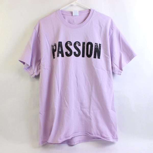 Lot of 2 Port & Company HumanGood Lavender Purple Cotton T-Shirts Adult Large