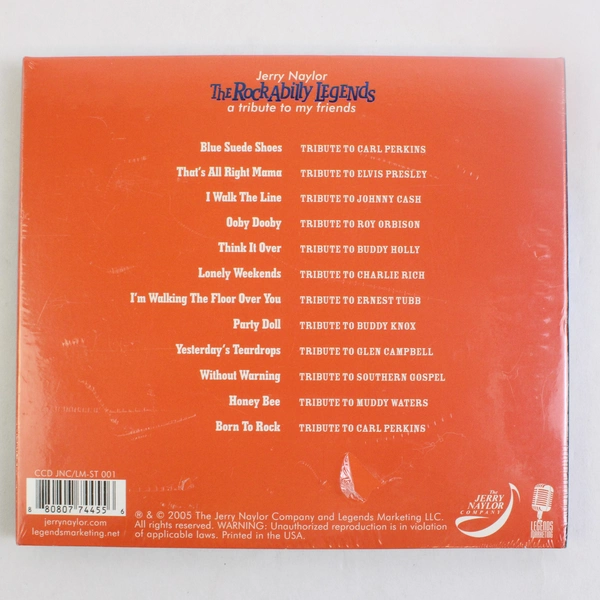 Jerry Naylor CD The Rockabilly Legends A Tribute To My Friends 2005 New Sealed