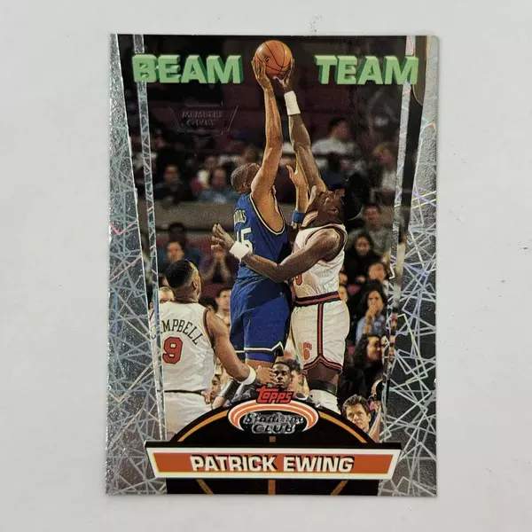 1992-1993 Topps Stadium Club NBA Members Only Patrick Ewing Beam Team 18 of 21