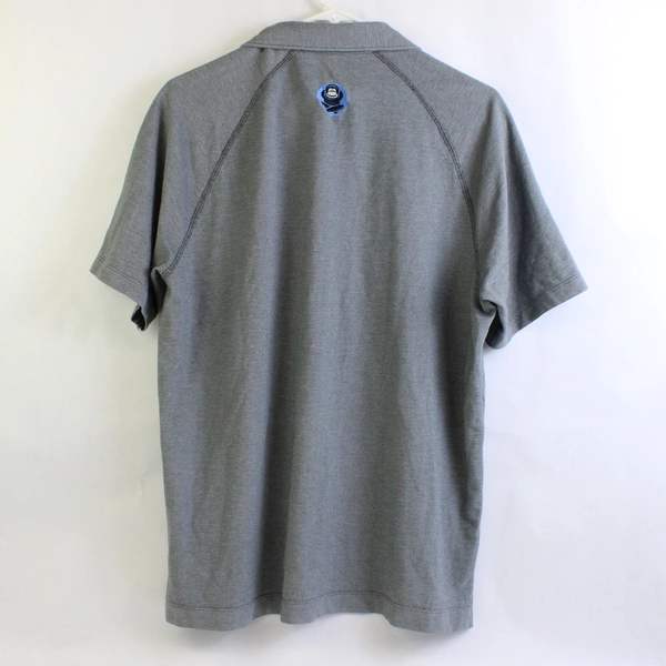 Hear No Evil Embroidered Gray Polo Shirt Men's Size Large
