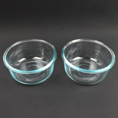 Lot of 2 Pyrex Glass Food Storage Container 4 Cup Round No Lids 7201R