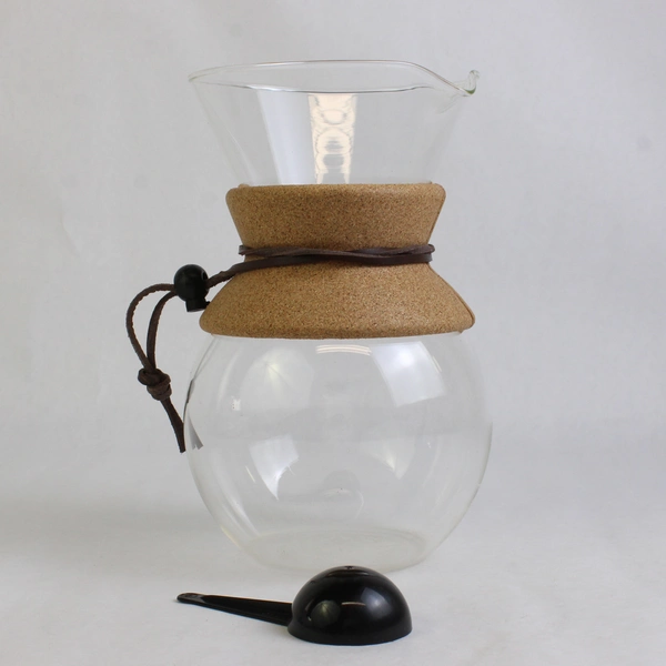 BODUM Glass Coffee Pour Over Drip Maker with Cork Band