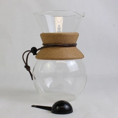 BODUM Glass Coffee Pour Over Drip Maker with Cork Band