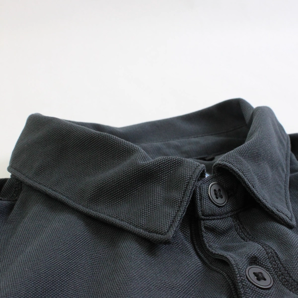 Hear No Evil Embroidered Charcoal Gray Polo Shirt Men's Size Large