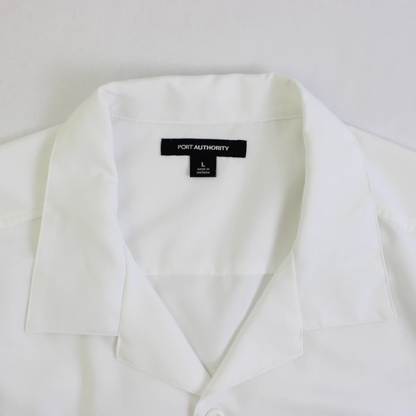 Port Authority Trak Motors Embroidered White Button-Up Men's Large