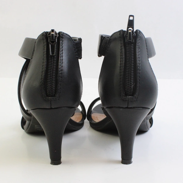 Style & Co Faux Leather Solid Black 2.5" Heel Women's Size 6.5