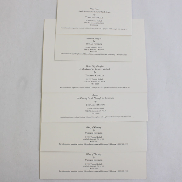 1993 AMCAL Thomas Kinkade City Lights 19 Blank Greeting Cards and Envelopes