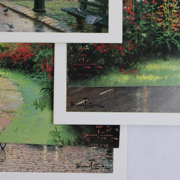 1993 AMCAL Thomas Kinkade City Lights 19 Blank Greeting Cards and Envelopes
