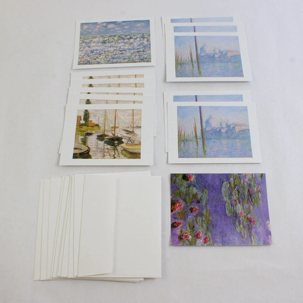 1988 Fine Arts Museums of San Francisco Monet 12 Blank Cards & Envelopes
