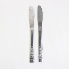 Set of 2 Unbranded 8" Stainless Steel Butter Knives 