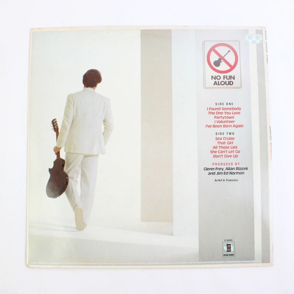 Glenn Frey No Fun Aloud Vinyl LP Record 1982 Asylum Records E1-60129