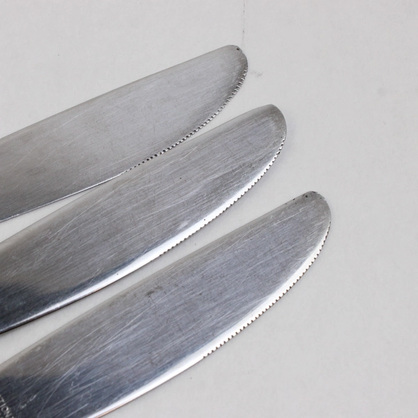 Set of 3 National Stainless Steel 8.5" Butter Knives 