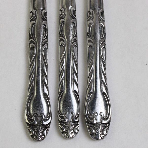 Set of 3 National Stainless Steel 8.5" Butter Knives 