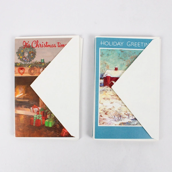 Lot of 20 Gibson Greetings Cleo Christmas Holiday Illustrated Greeting Cards