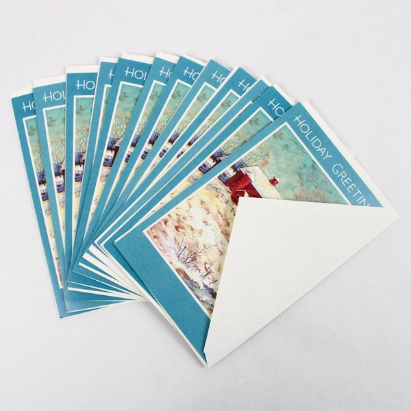 Lot of 20 Gibson Greetings Cleo Christmas Holiday Illustrated Greeting Cards