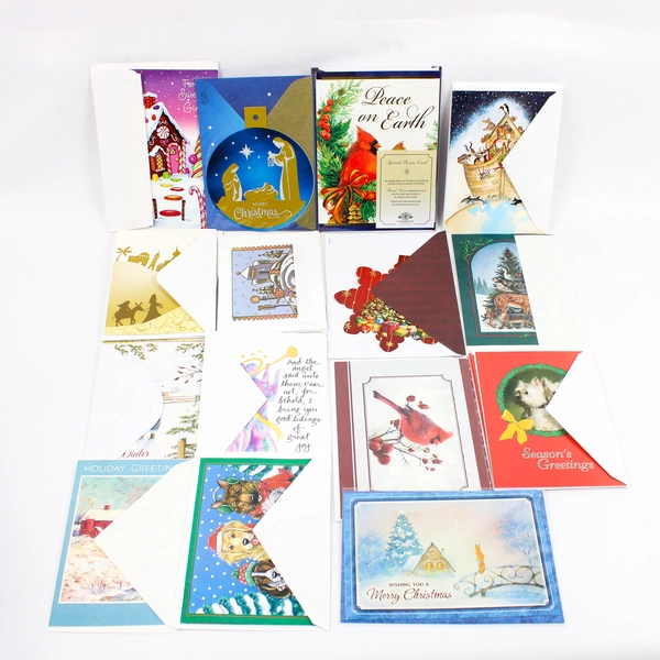 Lot of 29 Religious and General Christmas Greeting Cards with Envelopes