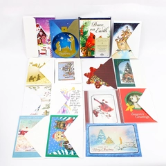 Lot of 29 Religious and General Christmas Greeting Cards with Envelopes