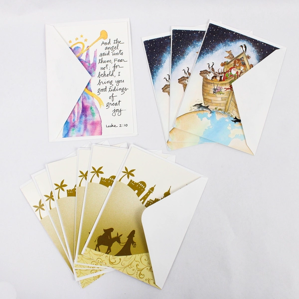 Lot of 29 Religious and General Christmas Greeting Cards with Envelopes