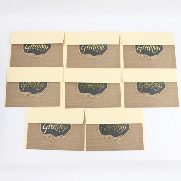 Set of 8 Cleo Gibson Greetings Winter Holiday Greeting Cards with Envelopes