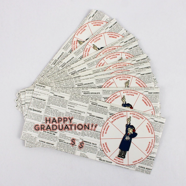 Set of 10 Novelty Graduation Gift Envelopes