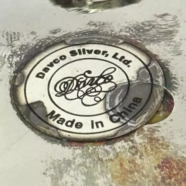 Davco Silver Silver Plate 3 Footed Bowl Embossed Floral Pattern