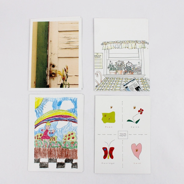 Set of 12 National Brain Tumor Foundation Blank Greeting Cards