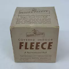 Vintage Oregon Worsted Flying Fleece Virgin Wool Yarn Ball Box Only