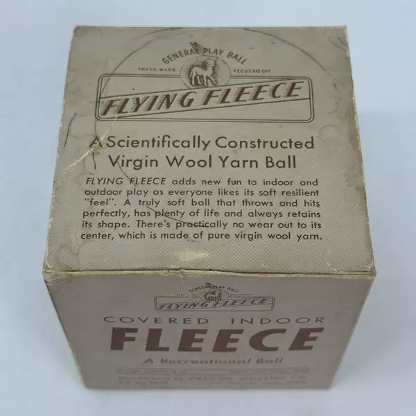 Vintage Oregon Worsted Flying Fleece Virgin Wool Yarn Ball Box Only