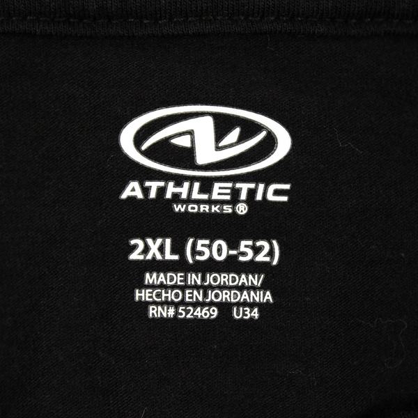 Athletic Works Dr. Oz Black Graphic T-Shirt Men's Size 2XL 50-52