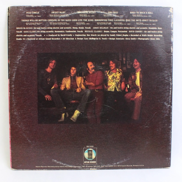 Byrds by The Byrds Record 1973 Asylum Records SD 5058 Presswell Pressing Reissue