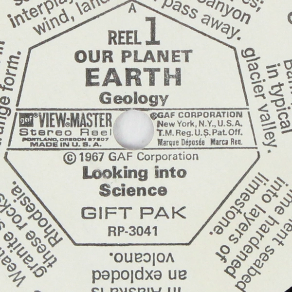 View-Master Our Planet Earth 1967 Reel Vintage