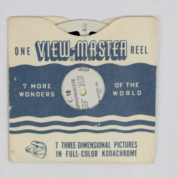 View-Master Euphorbiaceae Reel C-18 Vintage 1945