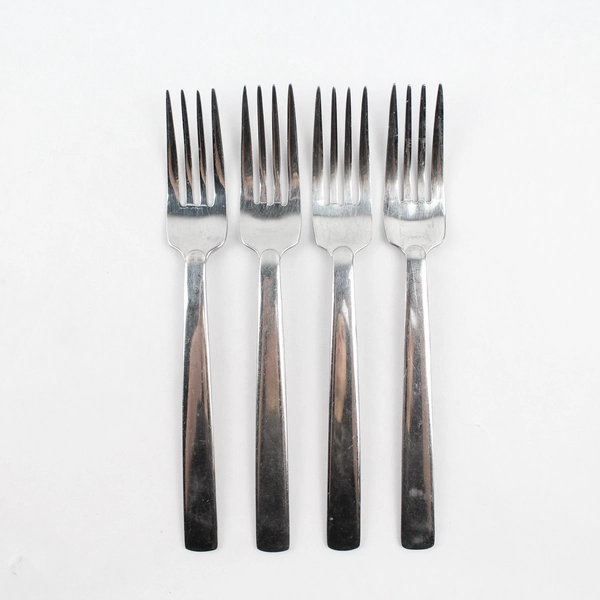 Set of 4 Dansk DAS1 Satin Stainless Steel Salad Forks