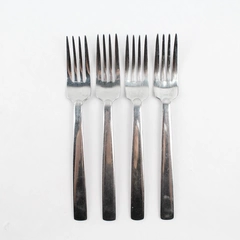 Set of 4 Dansk DAS1 Satin Stainless Steel Salad Forks
