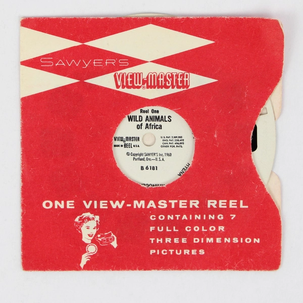 Vintage View-Master Sawyer's Wild Animals Of Africa Reel 1960
