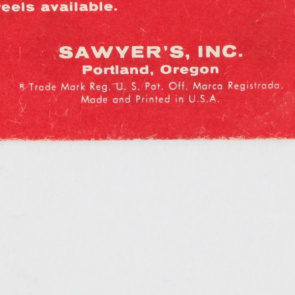 Vintage View-Master Sawyer's Wild Animals Of Africa Reel 1960