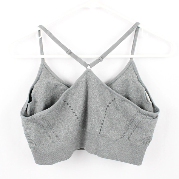 Pro-Fit Gray Seamless Sports Bra Women's Size XL