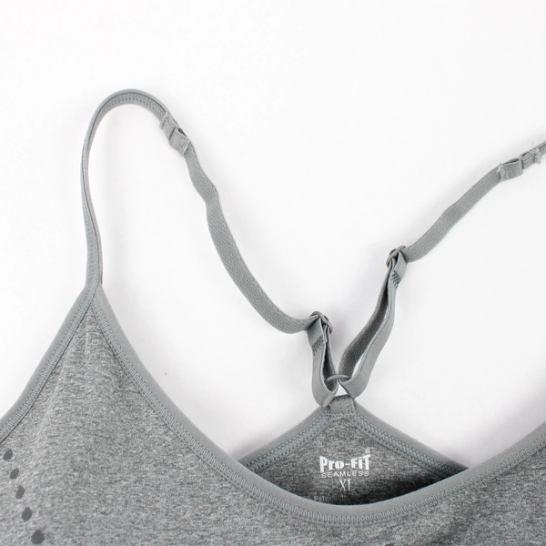 Pro-Fit Gray Seamless Sports Bra Women's Size XL