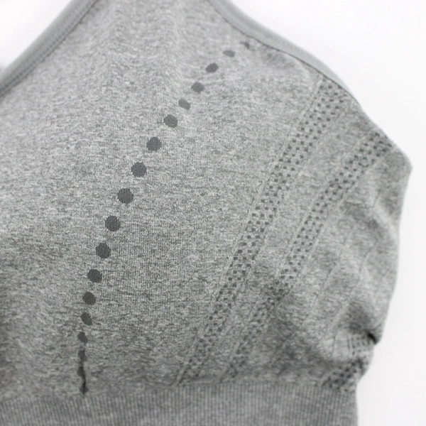 Pro-Fit Gray Seamless Sports Bra Women's Size XL