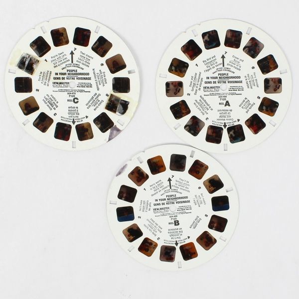 Set Of 3 View-Master Reels Sesame Street People in Your Neighborhood 1982